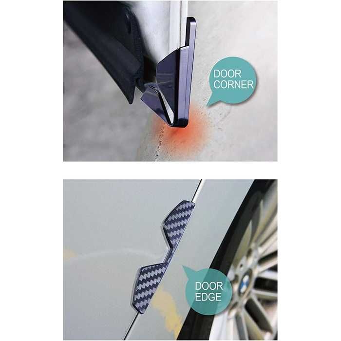 Предпазител за врата на автомобил бус камион - 4бр / к-т - Карбон