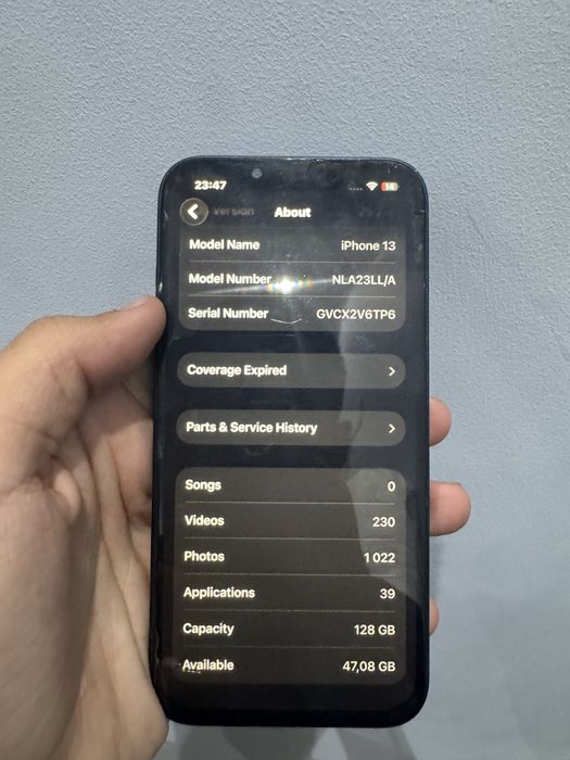 Iphone 13 midnight blue 128gb
