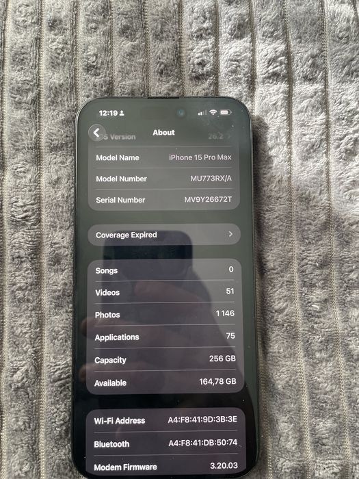 Iphone 15 pro max 256GB
