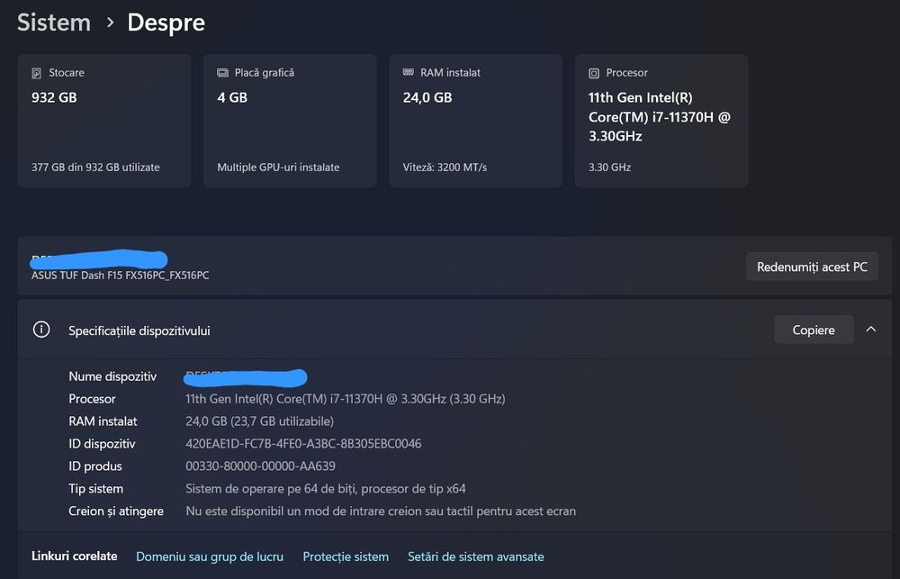 Laptop Asus TUF DASH F15