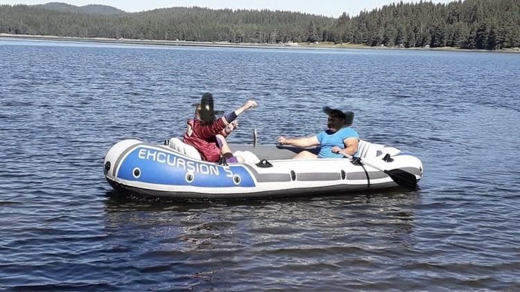 Intex excursion 5 надуваема лодка