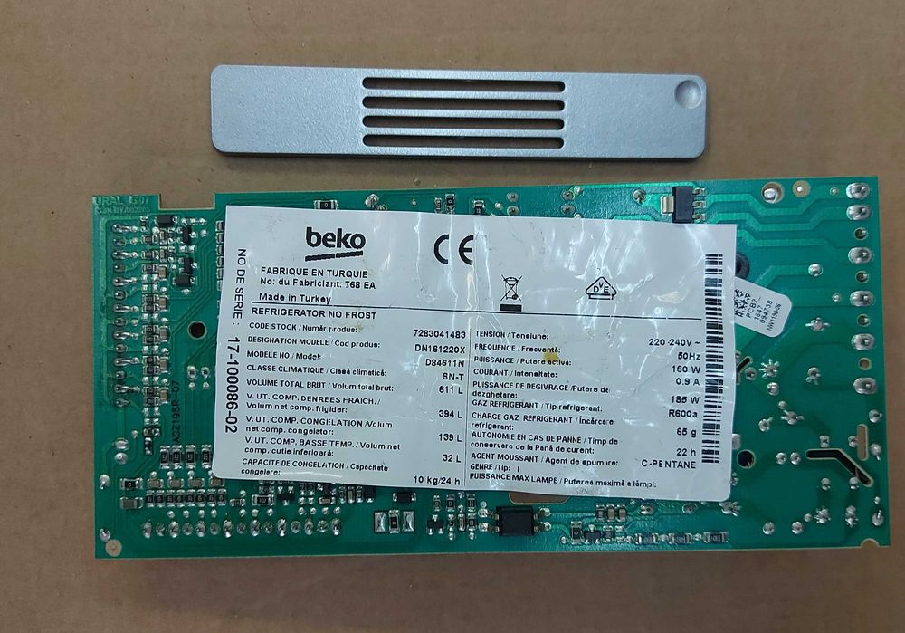 Placa electronica, Display P/N 5919821001, frigider BEKO / R32