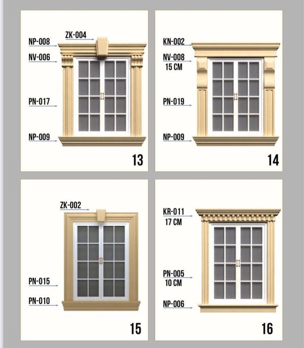 Фасад учун пукак тягалар
