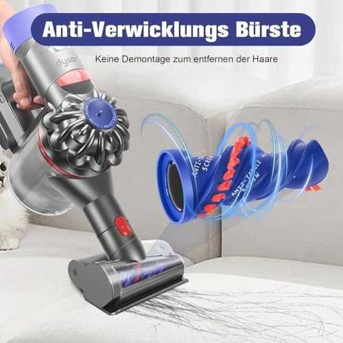 RUKHOOL мини турбо четка за Dyson V7 V8 V10 V11 V15