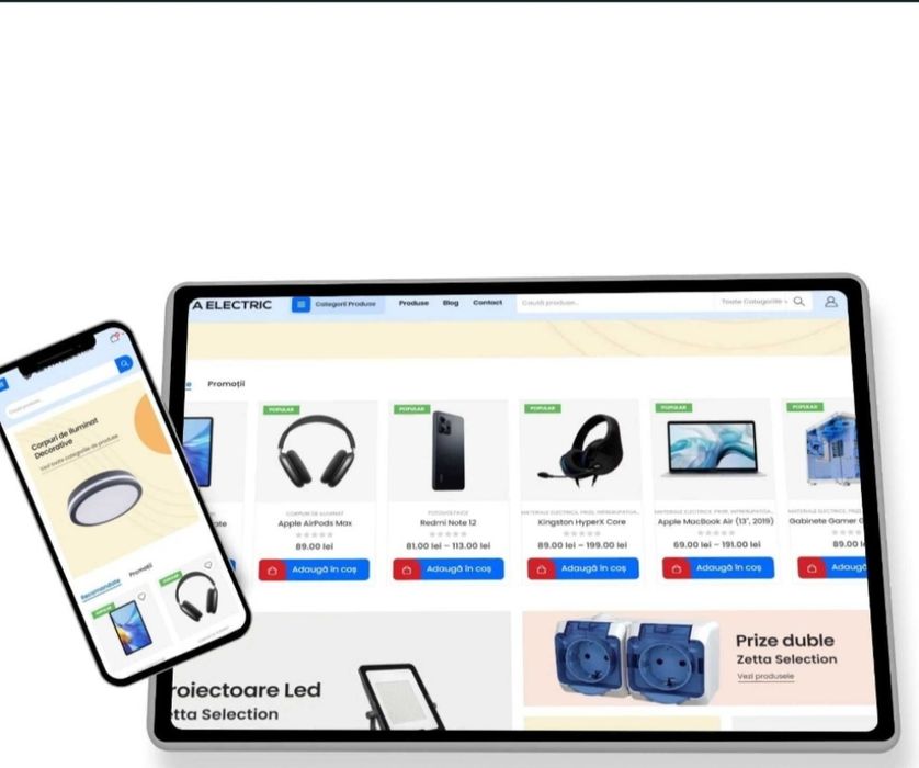 Creare magazin online 1400 Lei- Creare site web  600 Lei