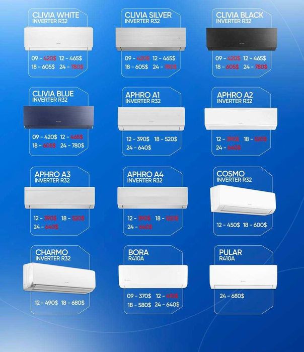 Кондиционер Колонний GREE T-FRESH Optom va Donaga NDS va Rassrochka