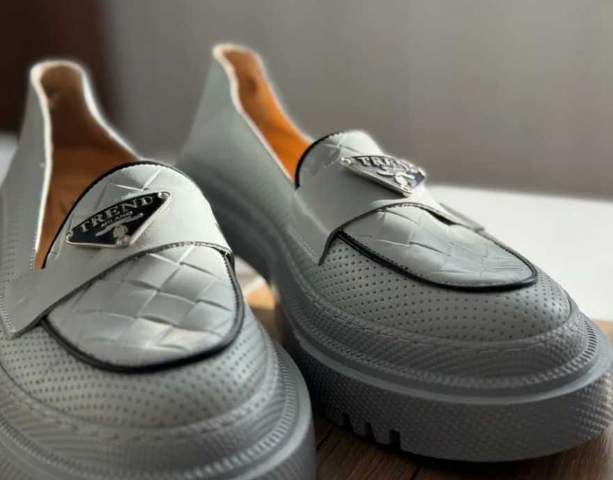 Mocasini damă gri, mărimea 37