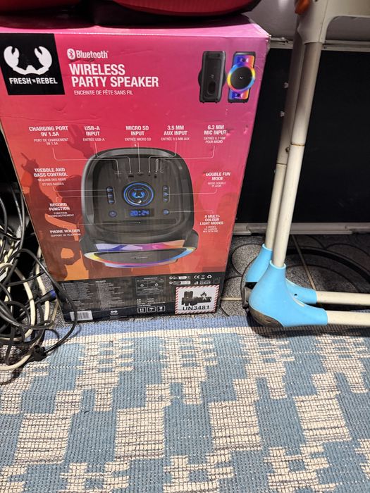 Boxă portabilă wireless de petrecere Fresh’n Rebel Party Loud