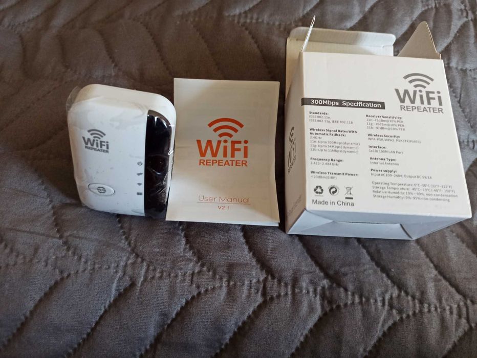 Усилвател за безжичен интернет, Range Extender, WiFi Repeater, 300Mbps