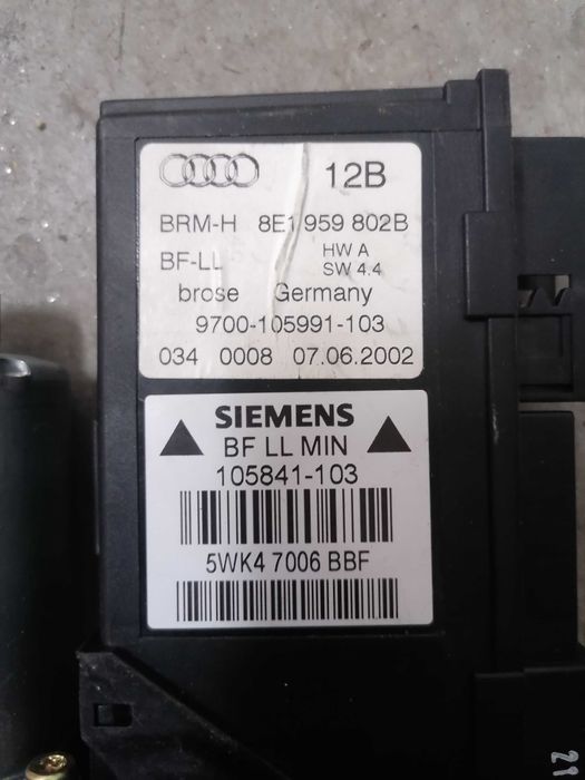 Motoraș macara audi a4 b7 fata spate