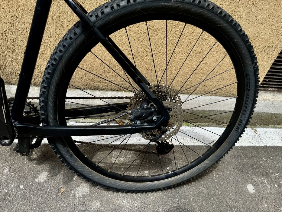 Bicicleta Cube Attention SL Black Gray SRAM furca aer