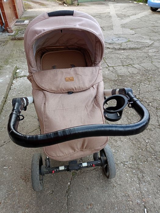 Количка 3в1 Корели римини + подарък сгъваема кошара с матрак и чаршаф!