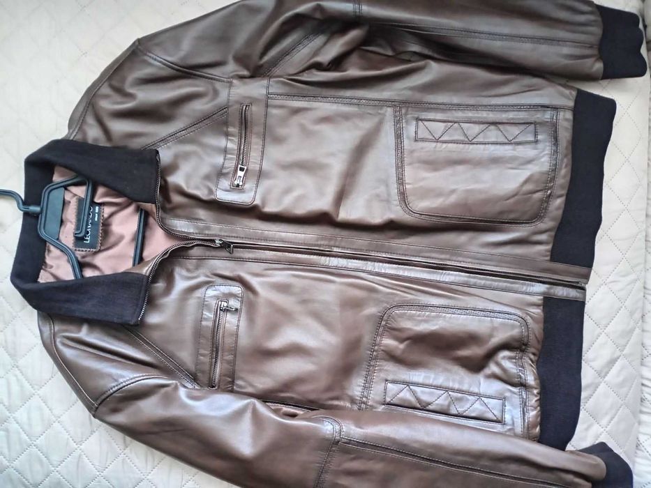 мъжко яке от естествена кожа