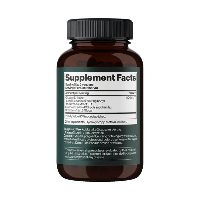 Шиитаке, Shiitake Mushroom 60капсул из Америки