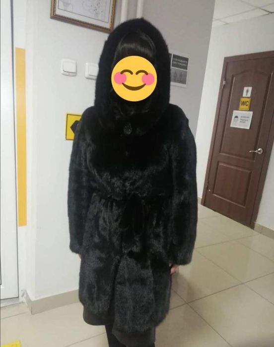 Шуба чёрный бриллиант