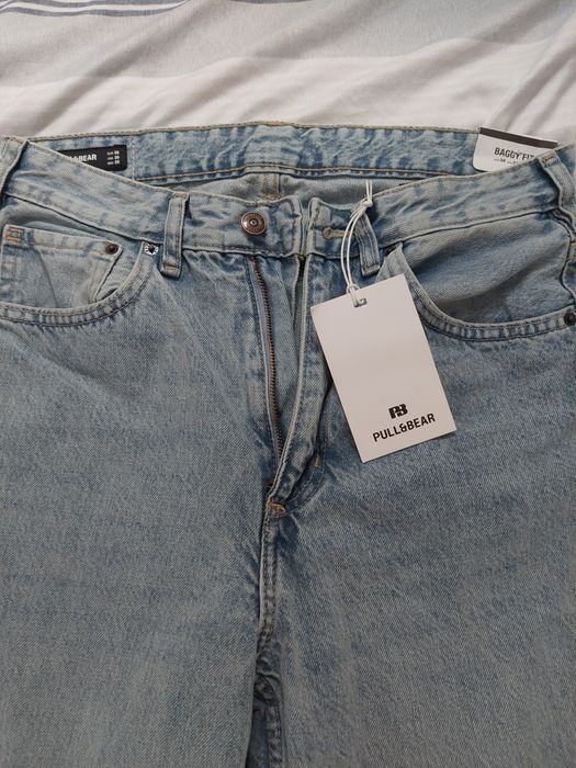 Baggy Jeans Pull&Bear - light blue denim