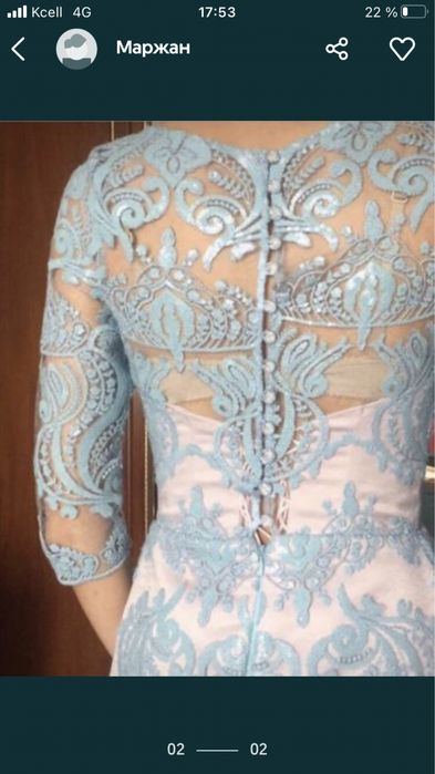 Вечернее платье кружевное