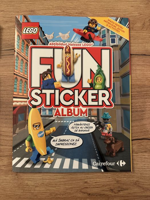Album lego carrefour completat + 69 de stikere cadou în stare perfectă