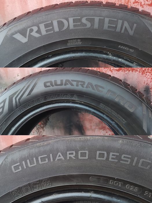 2бр. всесезонни гуми 225/65/17 Vredestein Quatrac Pro
dot23
7.4mm
Мног