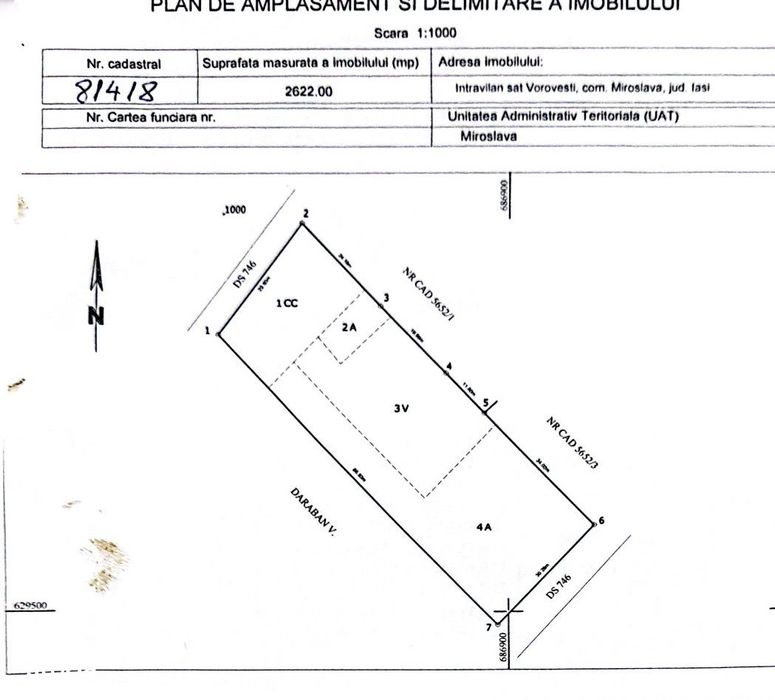 Teren Vorovesti - 2622mp intravilan