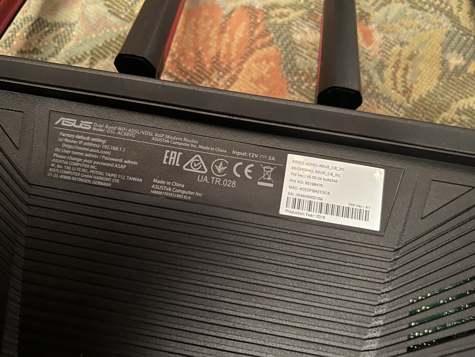 Router Wireless ASUS AC68VG, AC2300, Gigabit, AiMesh, VoIP