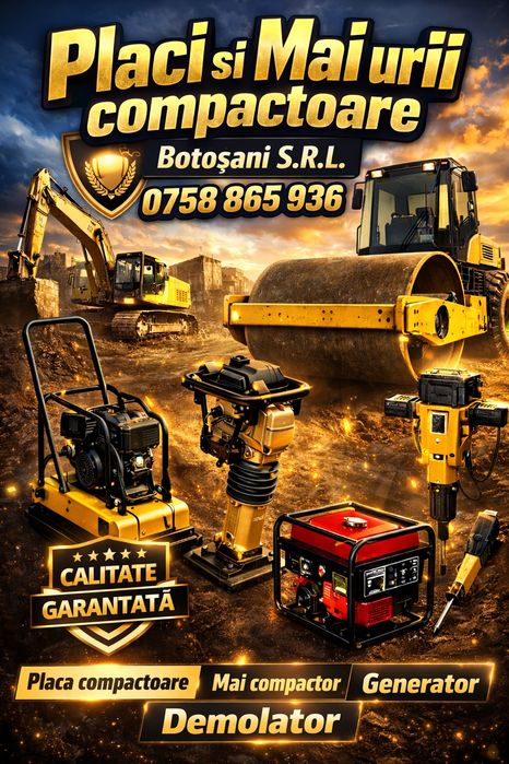 Ofer spre inchiriat scule construcții Mai compactor Placa compactoare/