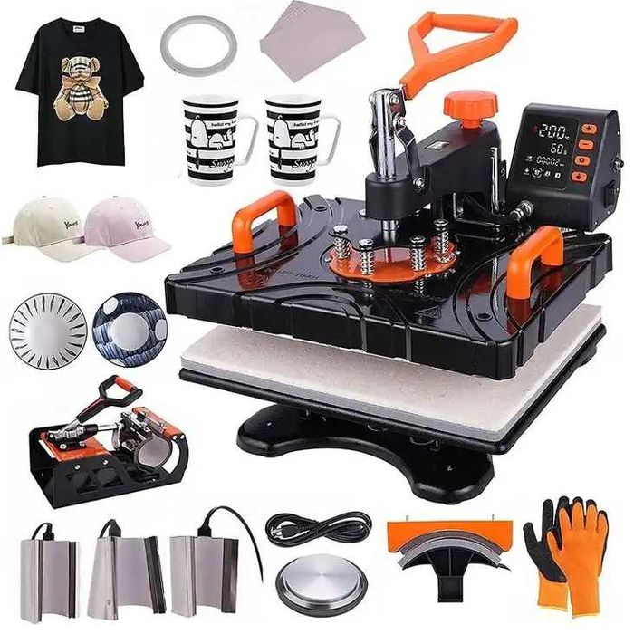 Presa Termica Personalizari FreeSUB 8in1, Cani, Tricouri, Sepci