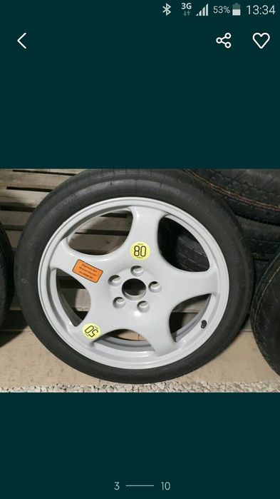 Резервна гума патерица за БМВ Х6, Х5 и др. 18, 19 и 20 цола