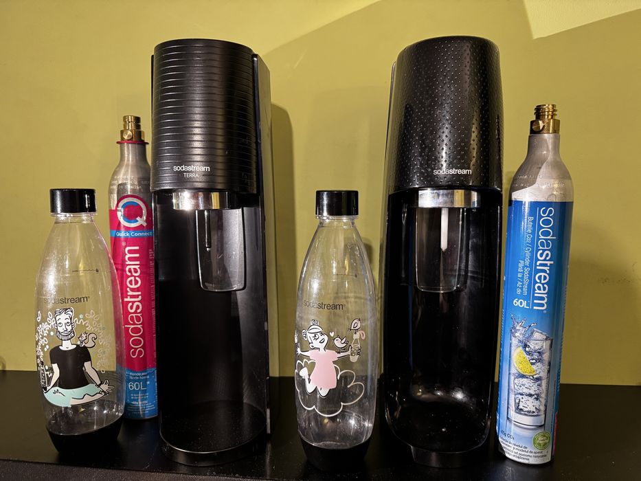 Sodastream cu sticla 1 buc si butelie plina. Transp gratis campanieolx