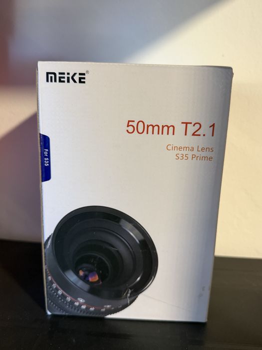 Obiectiv meike 50mm t2.1 s35 cine lens cu montura canon EF
