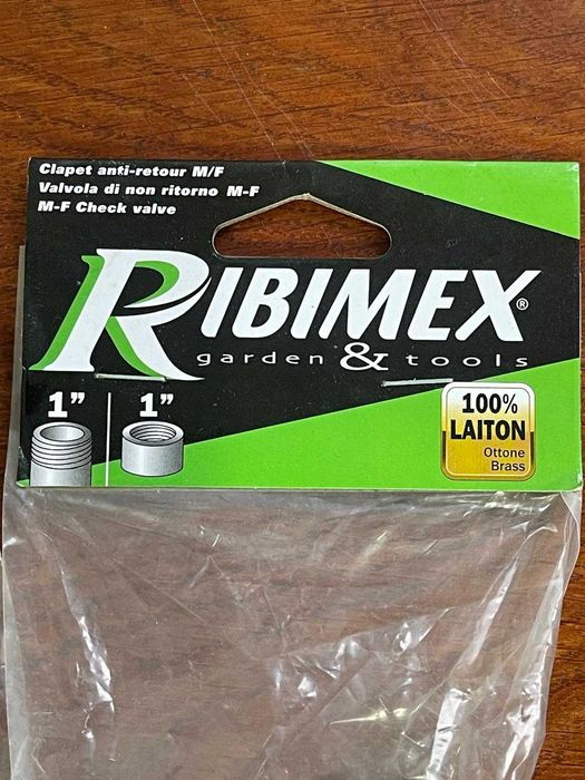 Supapă de reținere Ribimex PRCAMF1, cu filet exterior/interior, 1 inch