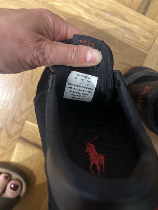 Polo Ralph Lauren размер 38 текстил и кожа спортни обувки