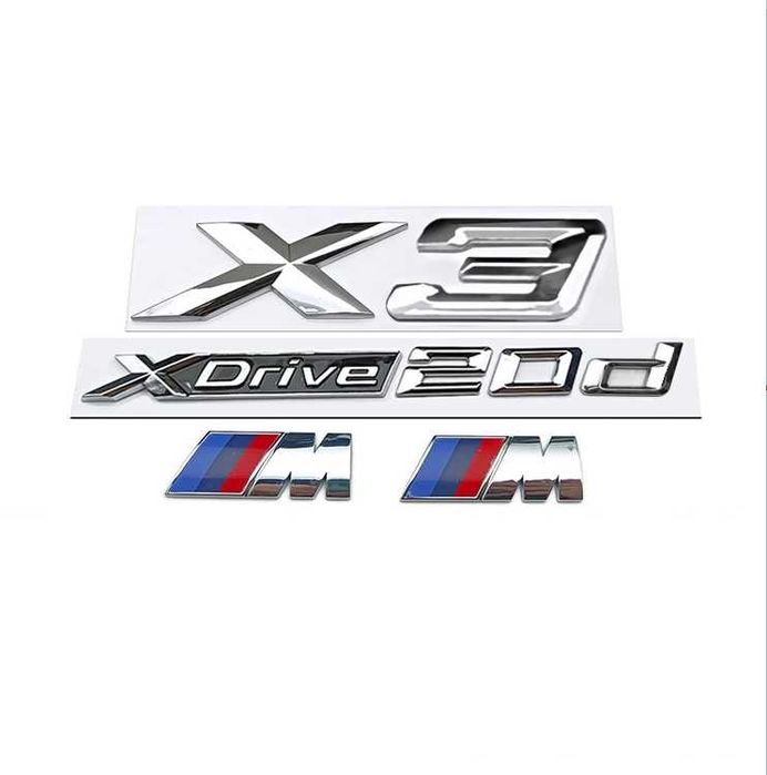 SET embleme BMW X3 M xdrive20d / emblema sticker stema sigla ornament