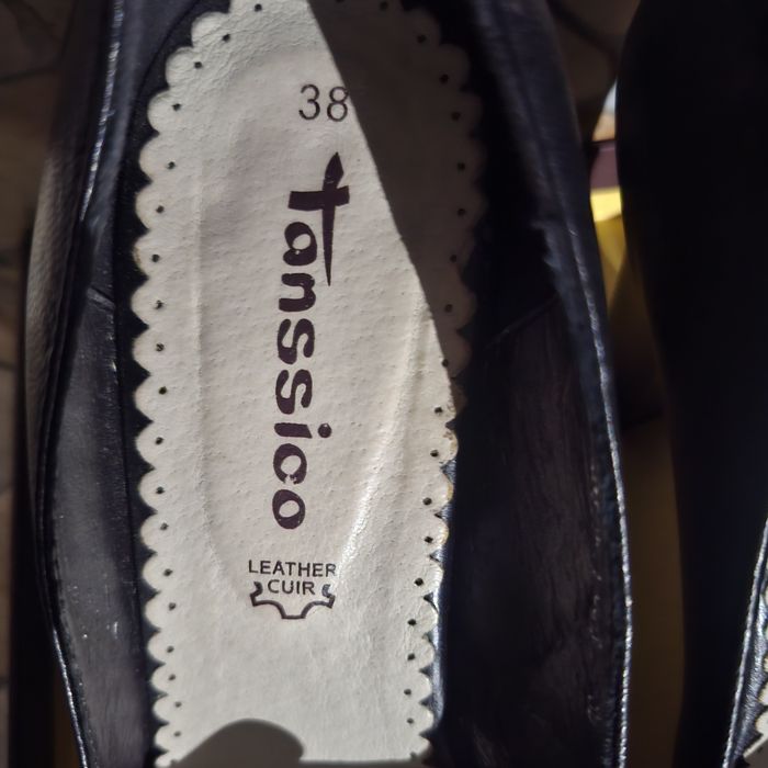 Туфли черные кожаные