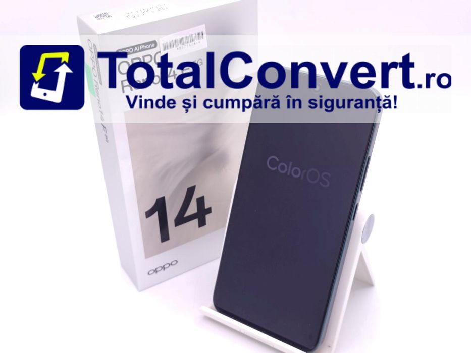 Oppo Reno14 F 256GB Luminouse Green 8GB, Garantie 24 luni | #D89714