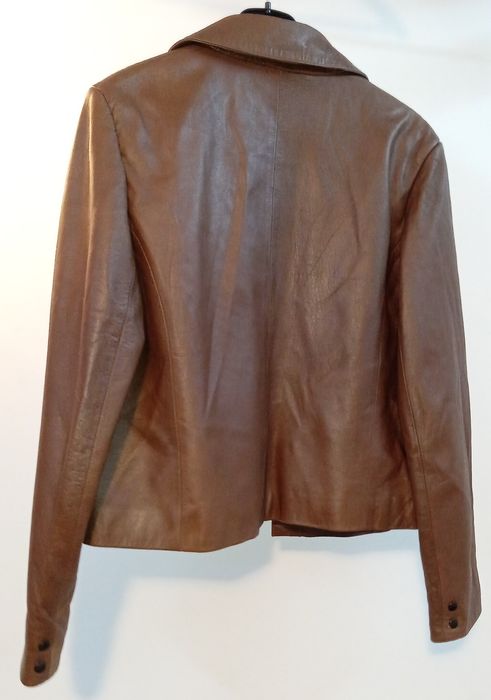 Jacheta dama din piele naturala primavara/toamna, CABRINI Silver Line