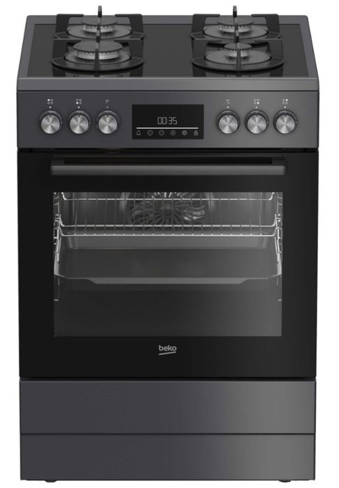 Aragaz nou mixt Beko FBM62330GADSN, Gaz, 4 arzatoare, Aprindere integr