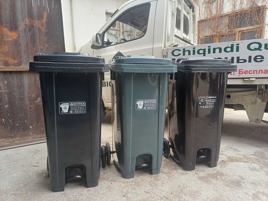 120л Пластиковые Контейнеры – Для большого объёма отходов