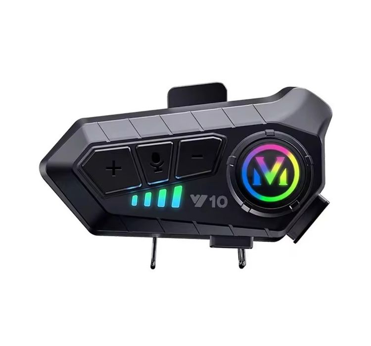 Intercom pentru casca moto, Speed1 Y10, Bluetooth, autonomie 32h, rezistent apa IPX6, negru HandsFree Bluetooth Casca Moto