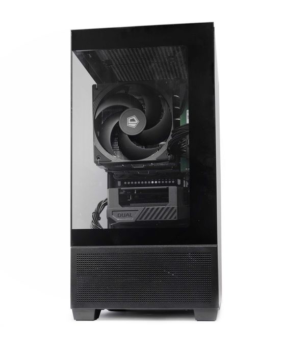 Черен геймърски компютър, Ryzen 5 5500, RX 6600 8GB GDDR6, RAM 16GB, NVME 512GB