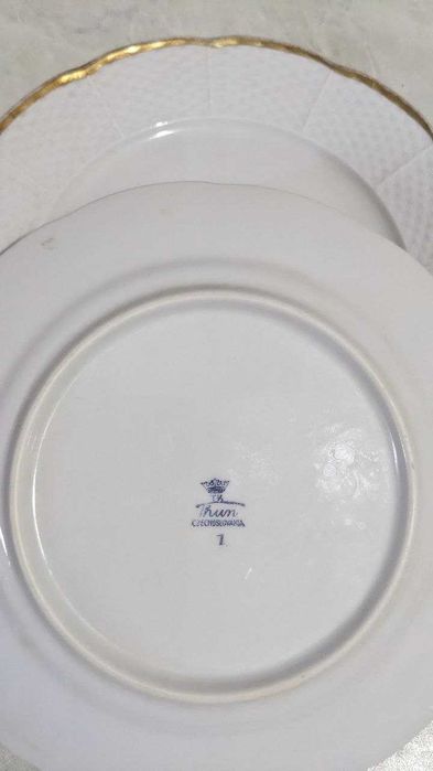 Тарелки большие фаянсовые 6 шт.,диаметр 25 см,б/у