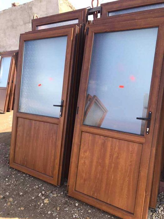 termopan usi pvc stejar auriu noi diferite modele