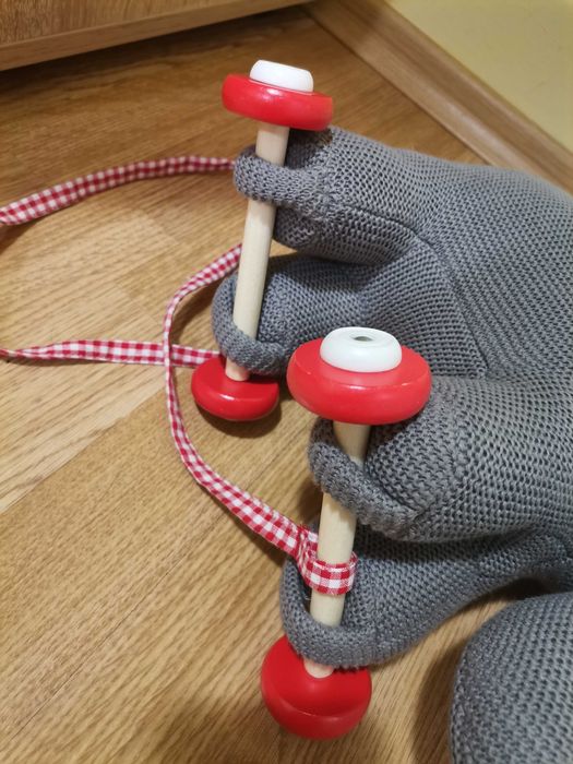 Детска играчка за дърпане, слон