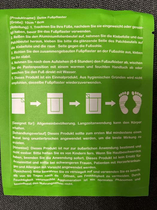 Plasturi pentru talpi pentru detoxifiere