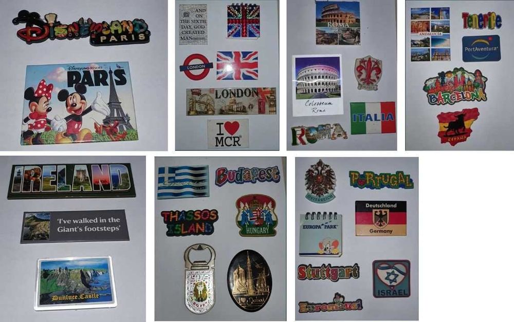 Colectie souveniruri - clopotei + lingurite + magneti frigider