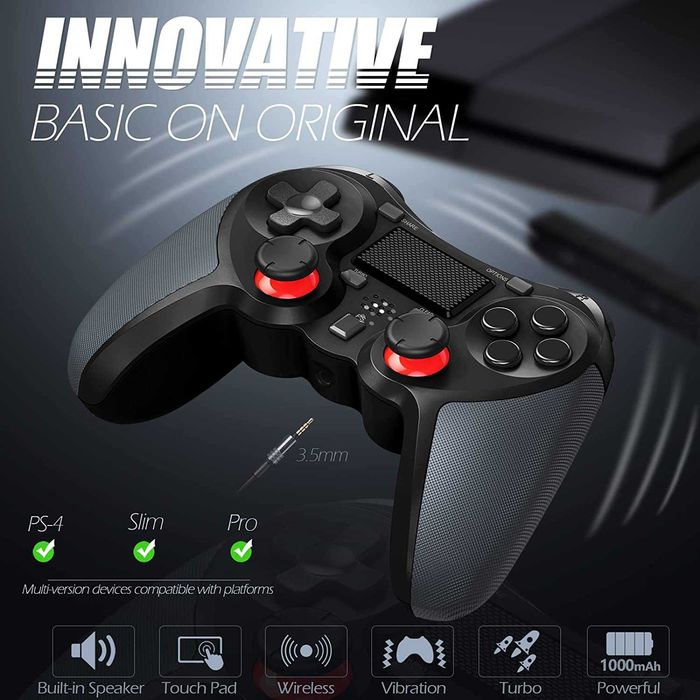 Джойстик Безжичен контролер TERIOS, съвместим с PS4/PS4 Pro/PS4 Slim