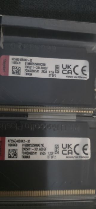 Ram Kingston Fury Beast 32GB DDR5  5600Mhz Cl40 Dial Channel XMP