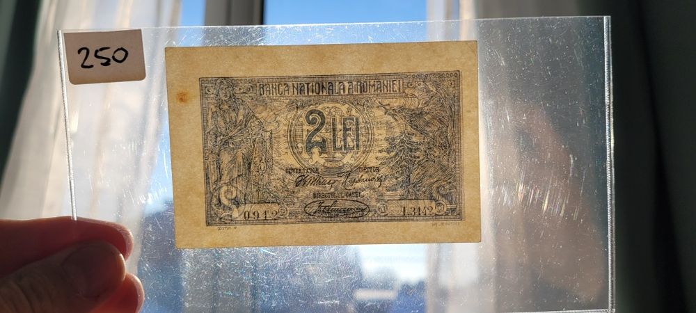 Bancnota 1/2 lei 1915/1920 bani vechi
