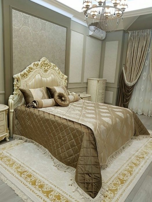 Шью покрывало на заказ из ткани заказчика. Качественно.