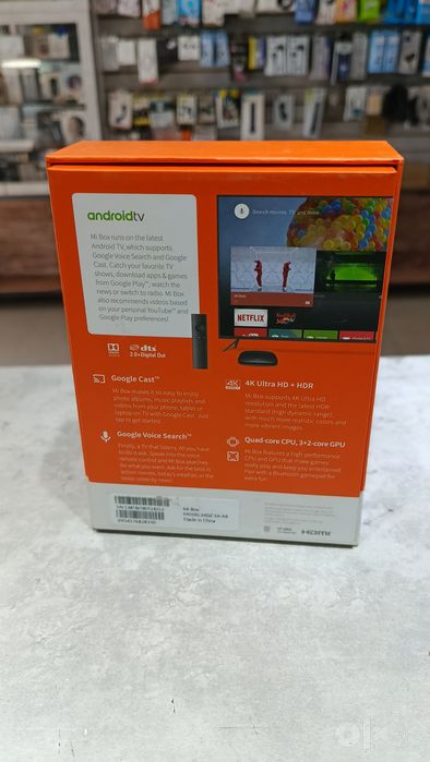 Mi Box 4K (MDZ-16-AB) Смарт ТВ приставка Б/У